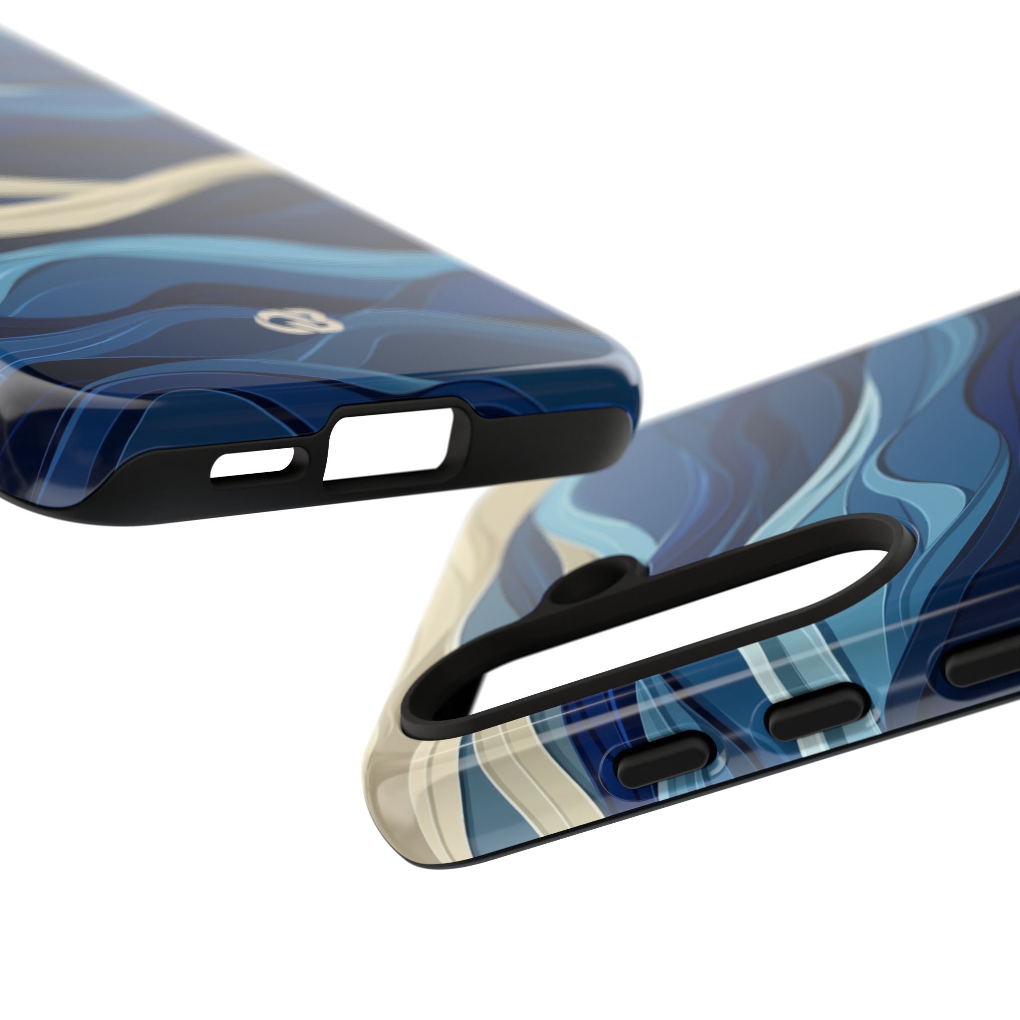 Cobalt Coast Layers · Coque de téléphone Tough pour Samsung