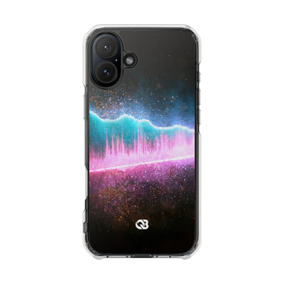 Digital Frequency · Clear Impact Magnetic Phone Case for iPhone · Pink