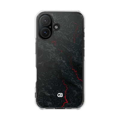 Crimson Rift · Clear Impact Magnetic Phone Case for iPhone ·  Black