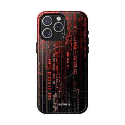 Crimson Glyphs iPhone 15 Pro Max Case - Tough+