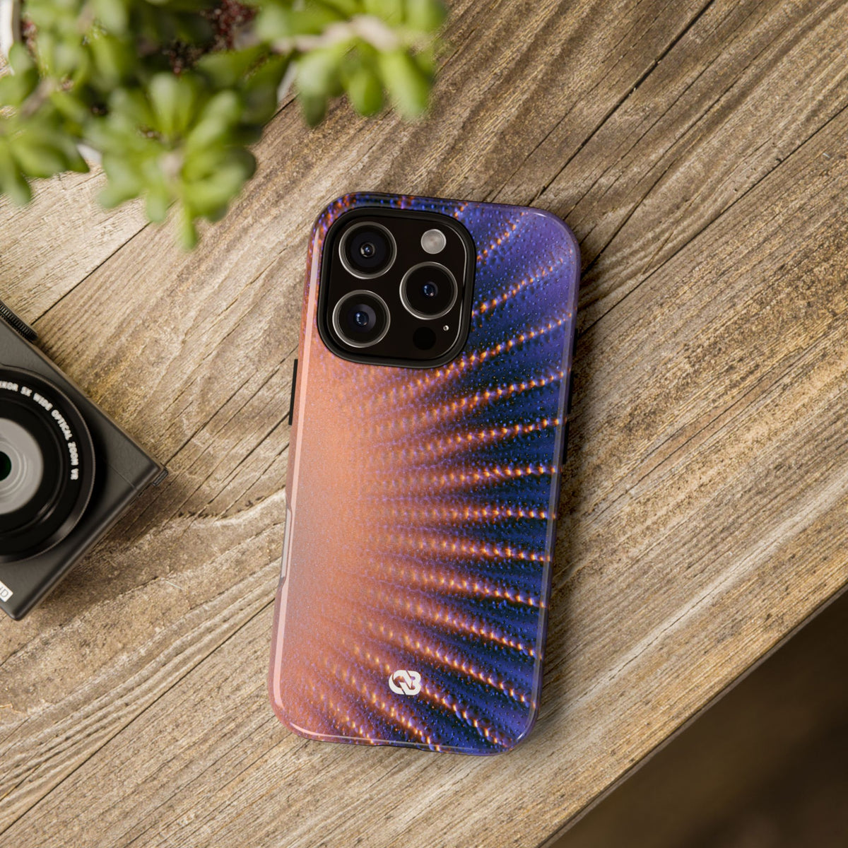 Luminous Aura Burst · Tough Phone Case for iPhone · Blue