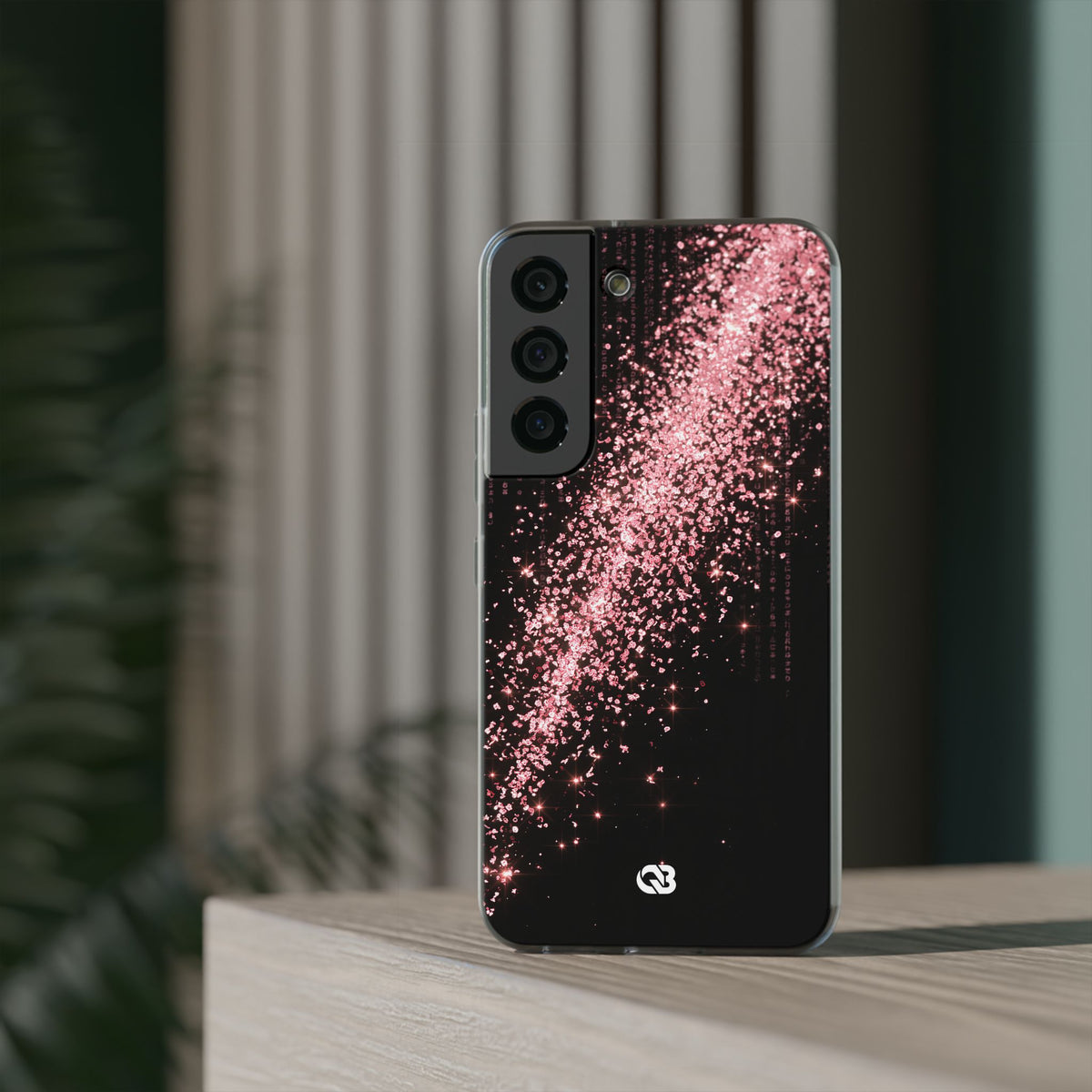 Rose Digital Cascade · Lite Phone Case for Samsung · Pink