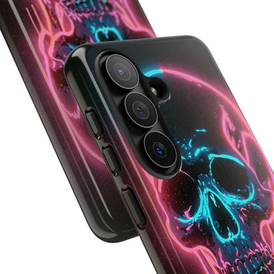 Neon Drip Skull · Tough Phone Case for Samsung · Black