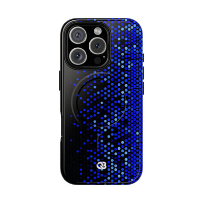 Cobalt Hex Dispersion · Tough 2.0 Magnetic Phone Case for iPhone · Blue