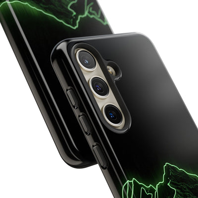 Nordic Mountain Contour · Tough Phone Case for Samsung · Black