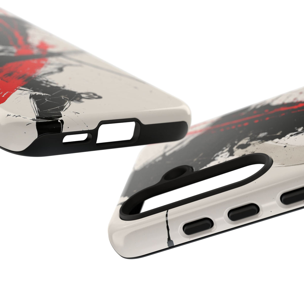 Crimson Sumi Slash · Tough Phone Case for Samsung · White