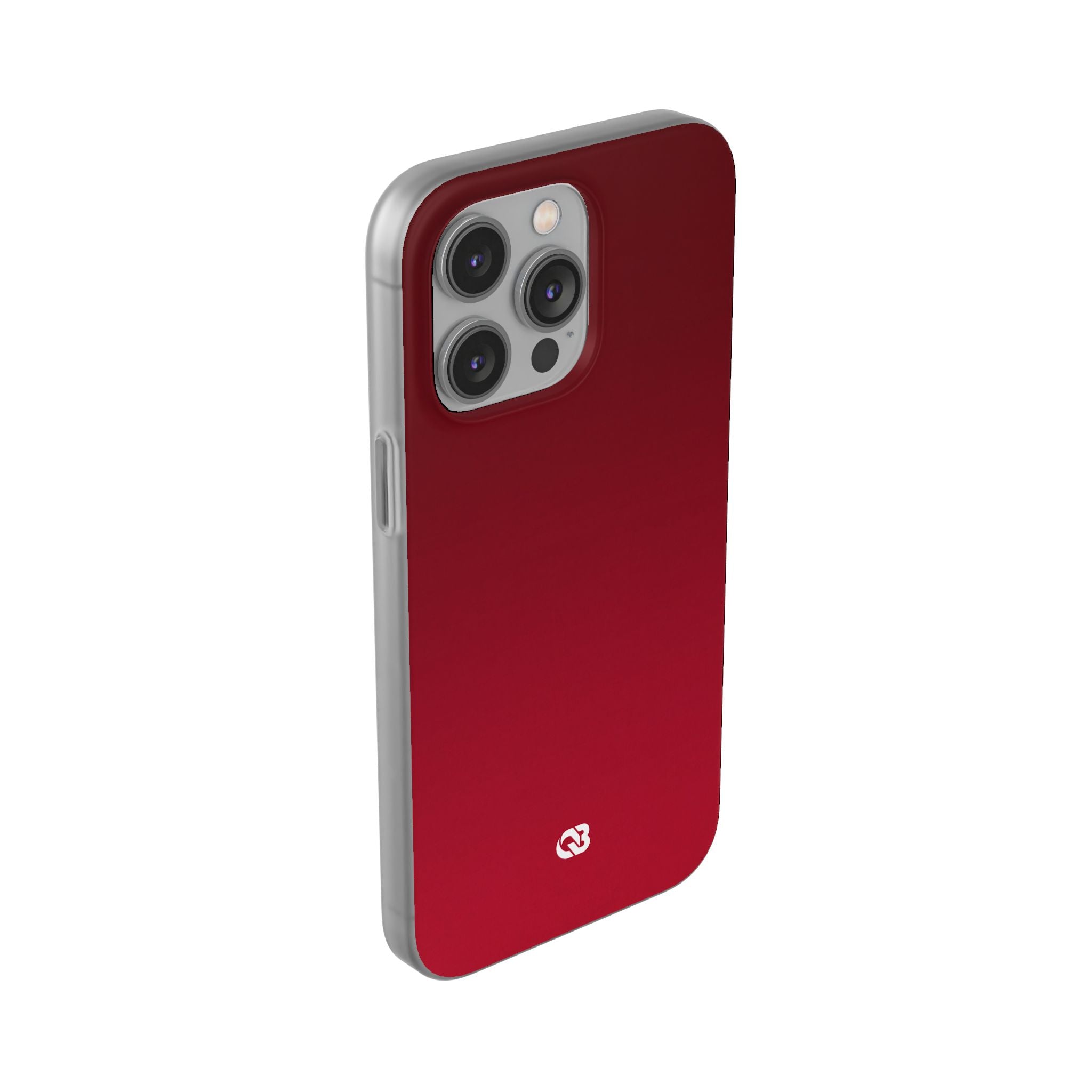 Red Lite Phone Case for iPhone - Crimson Velvet Fade
