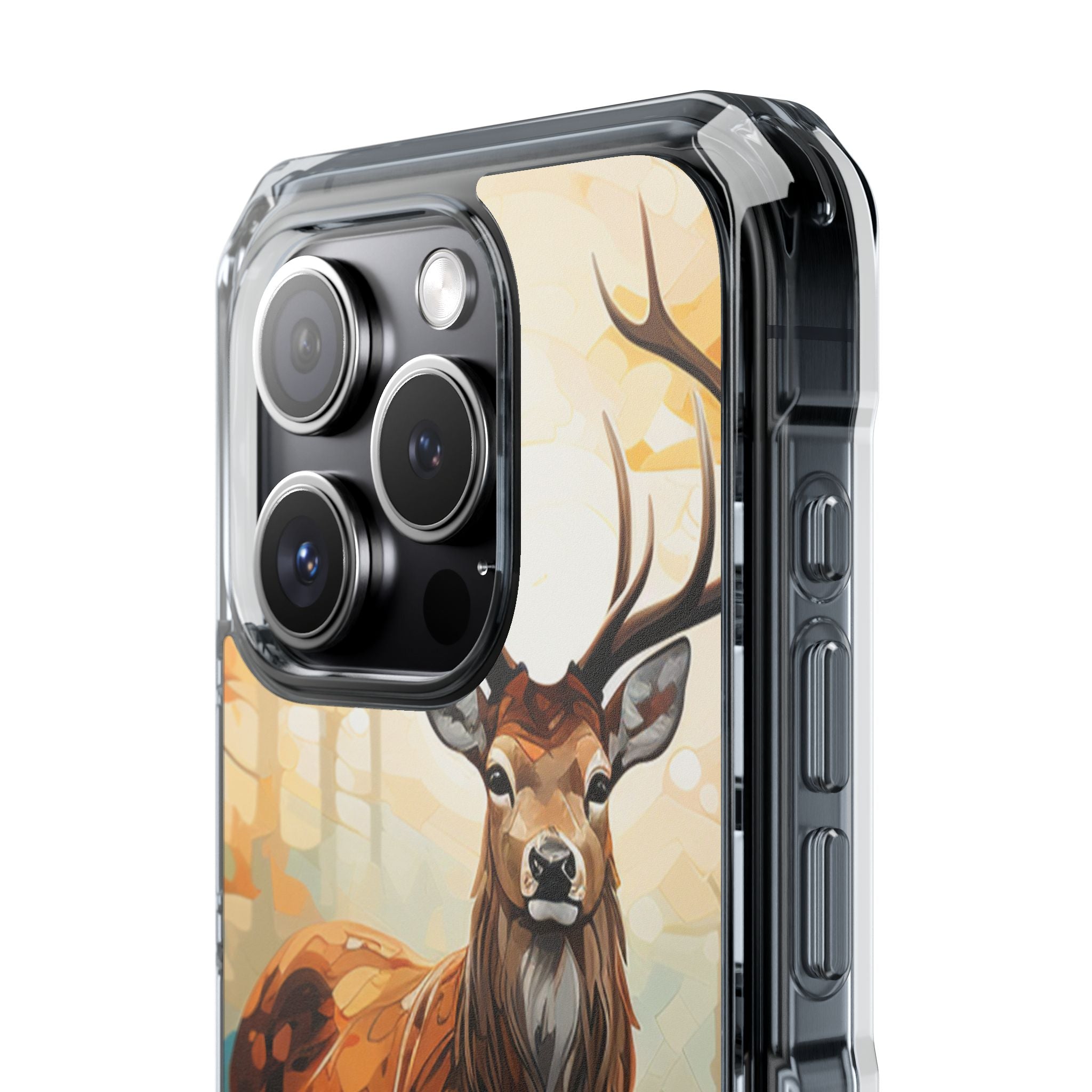 Glowing Stag iPhone 15 Pro Case - Impact - CASE•BOB