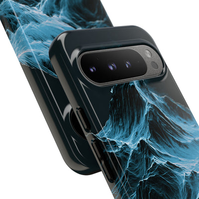 Nordic Frost Peak · Tough Phone Case for Pixel ·  Blue