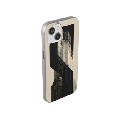 Beige Lite Phone Case for iPhone - Monolith Urban Grid