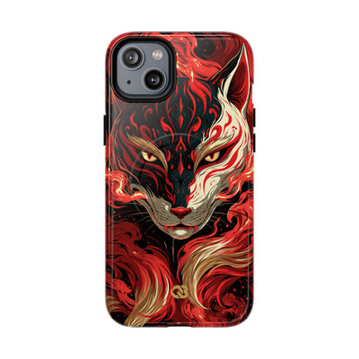 Crimson Kitsune Spirit · Tough 2.0 Magnetic Phone Case for iPhone · Red