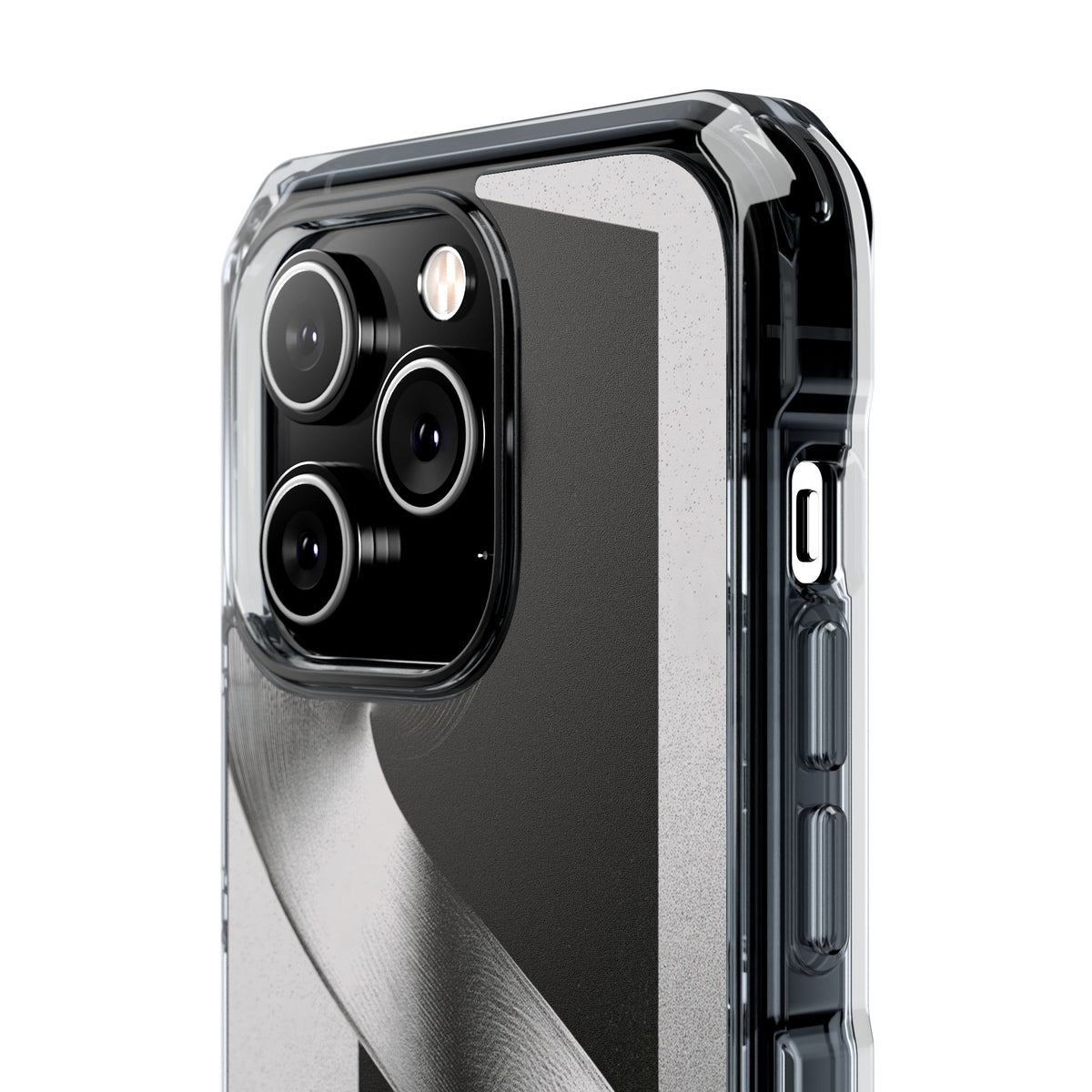 Orbital Helix · Clear Impact Magnetic Phone Case for iPhone ·  Black