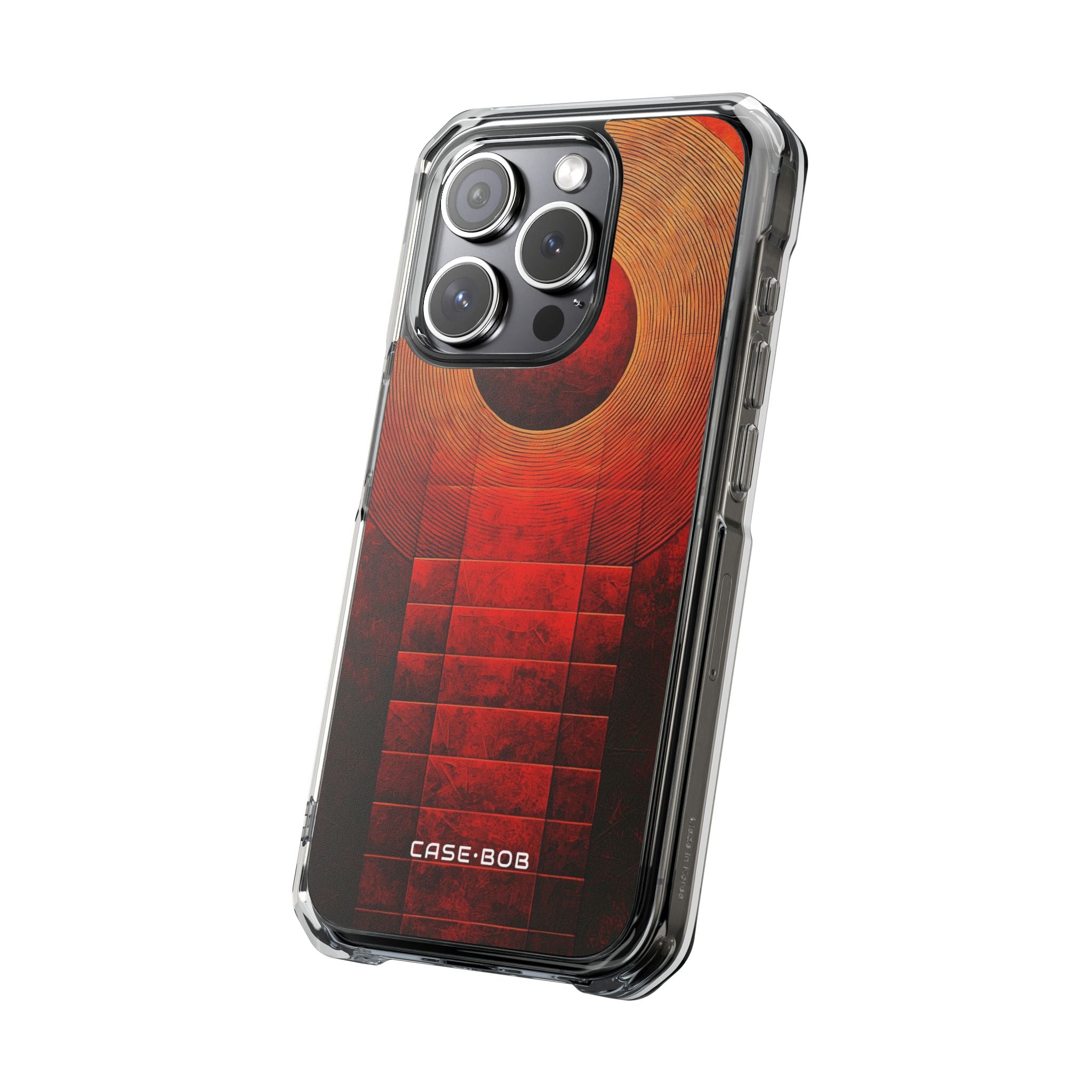 Crimson Orbit iPhone 15 Pro Cover - Impact