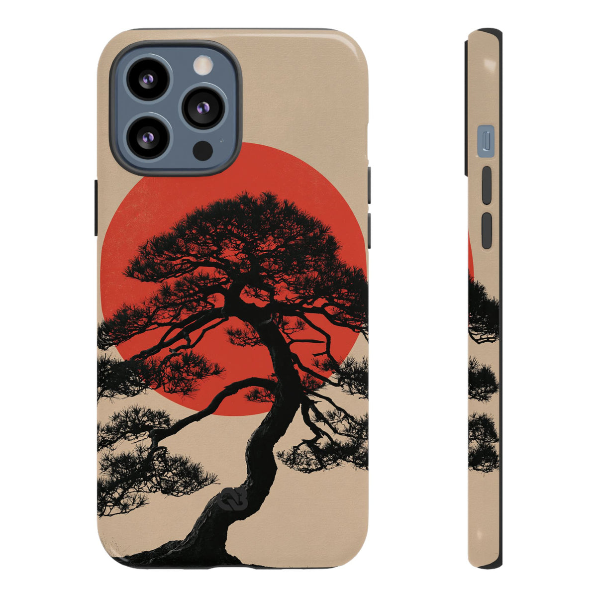 Crimson Pine Solitude · Tough Phone Case for iPhone · Beige