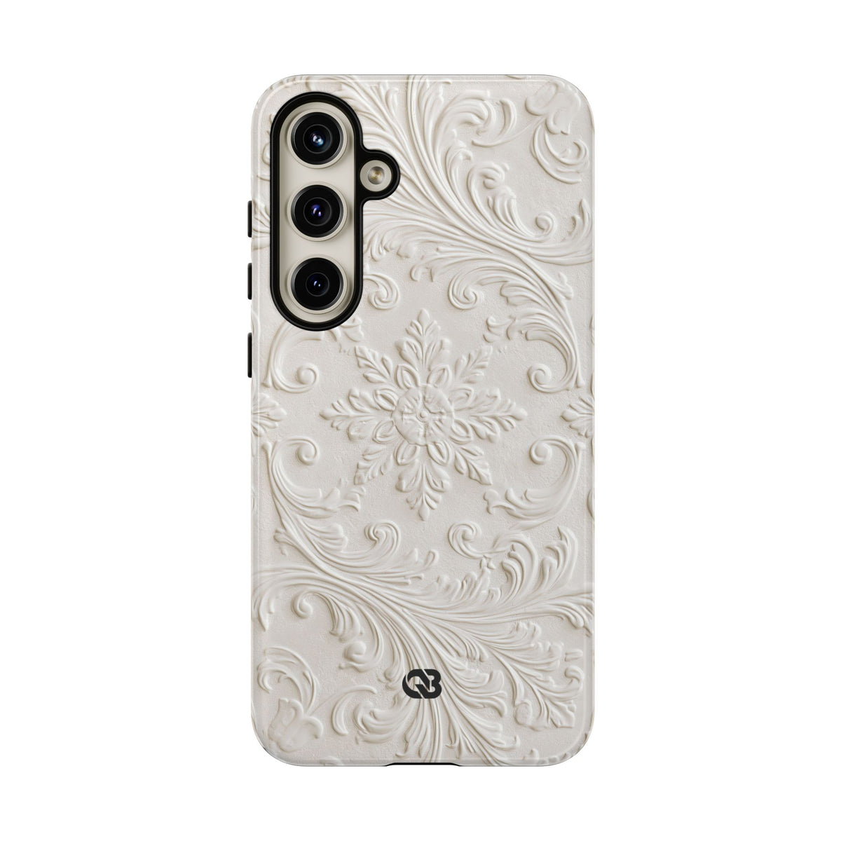Sculpted Acanthus Relief · Tough Phone Case for Samsung · White