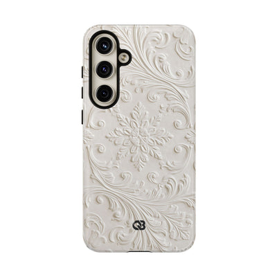 Sculpted Acanthus Relief · Tough Phone Case for Samsung · White