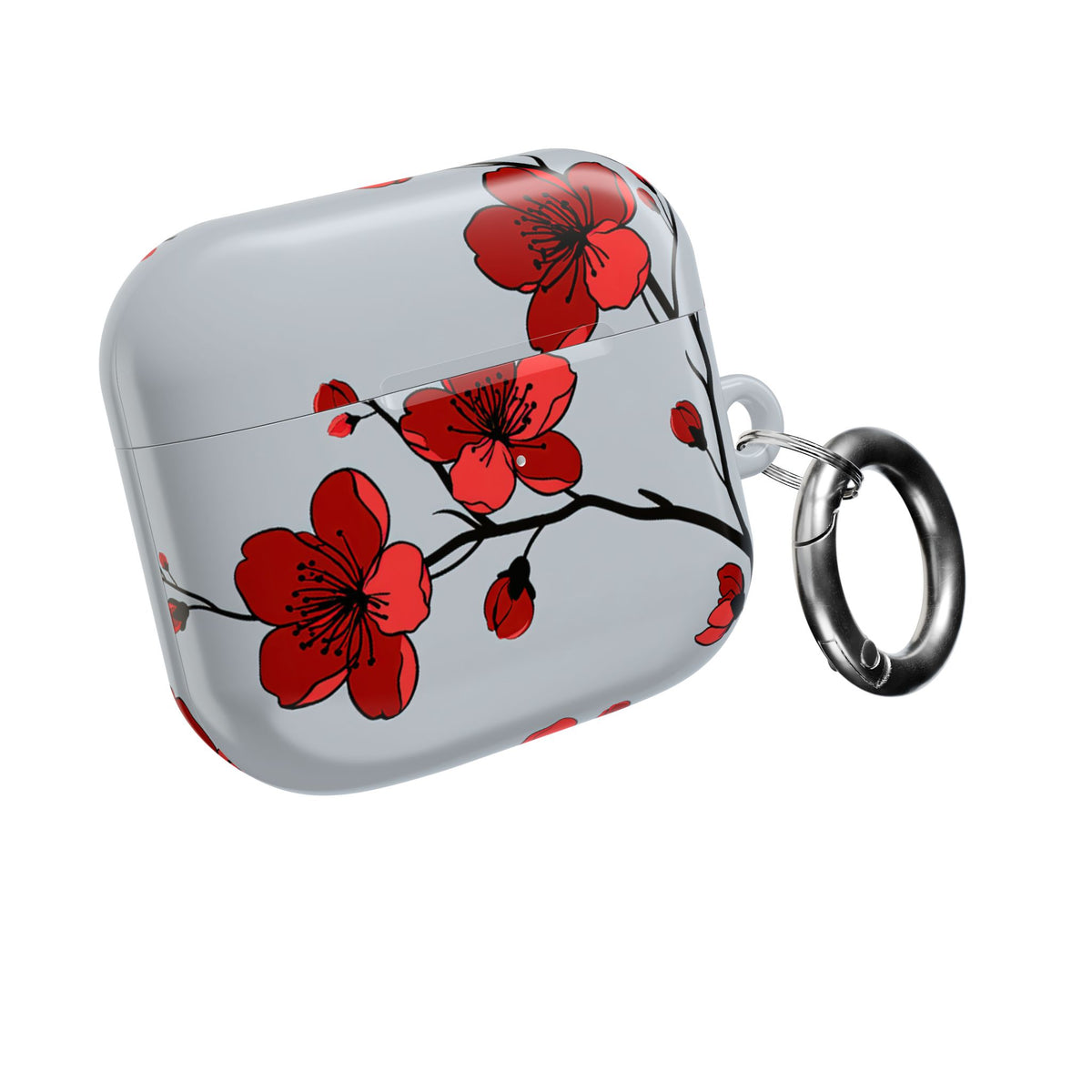Scarlet Plum Blossom · Hard Case for AirPods & AirPods Pro · Red