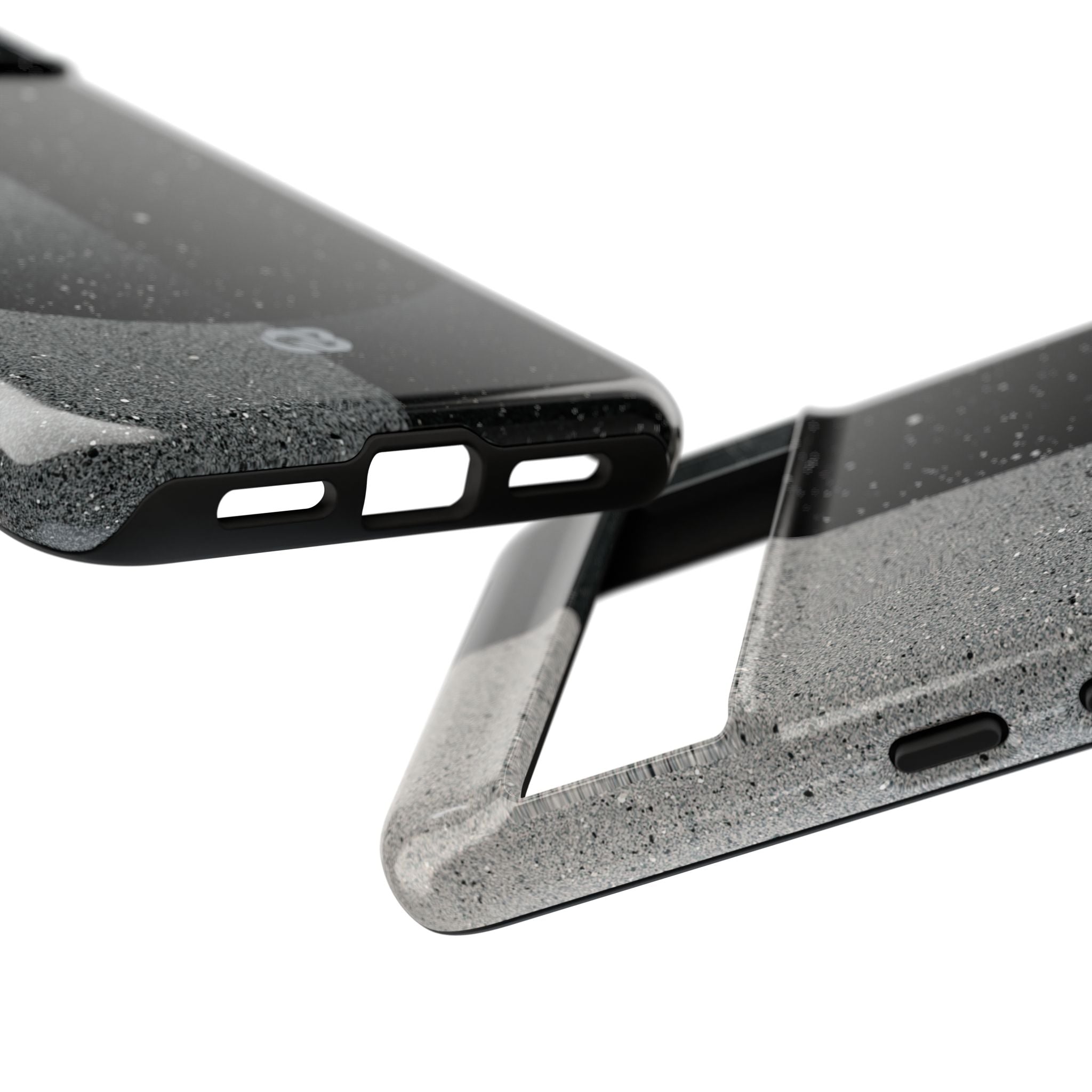 Black Tough Phone Case for Google Pixel - Lunar Static Orbit