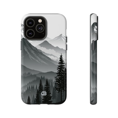 Grey Tough Phone Case for iPhone - Granite Ridge Mist