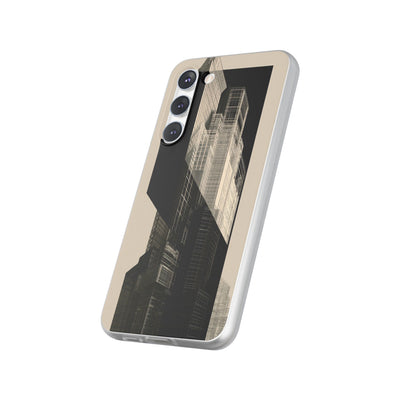 Beige Lite Phone Case for Samsung - Monolith Urban Grid