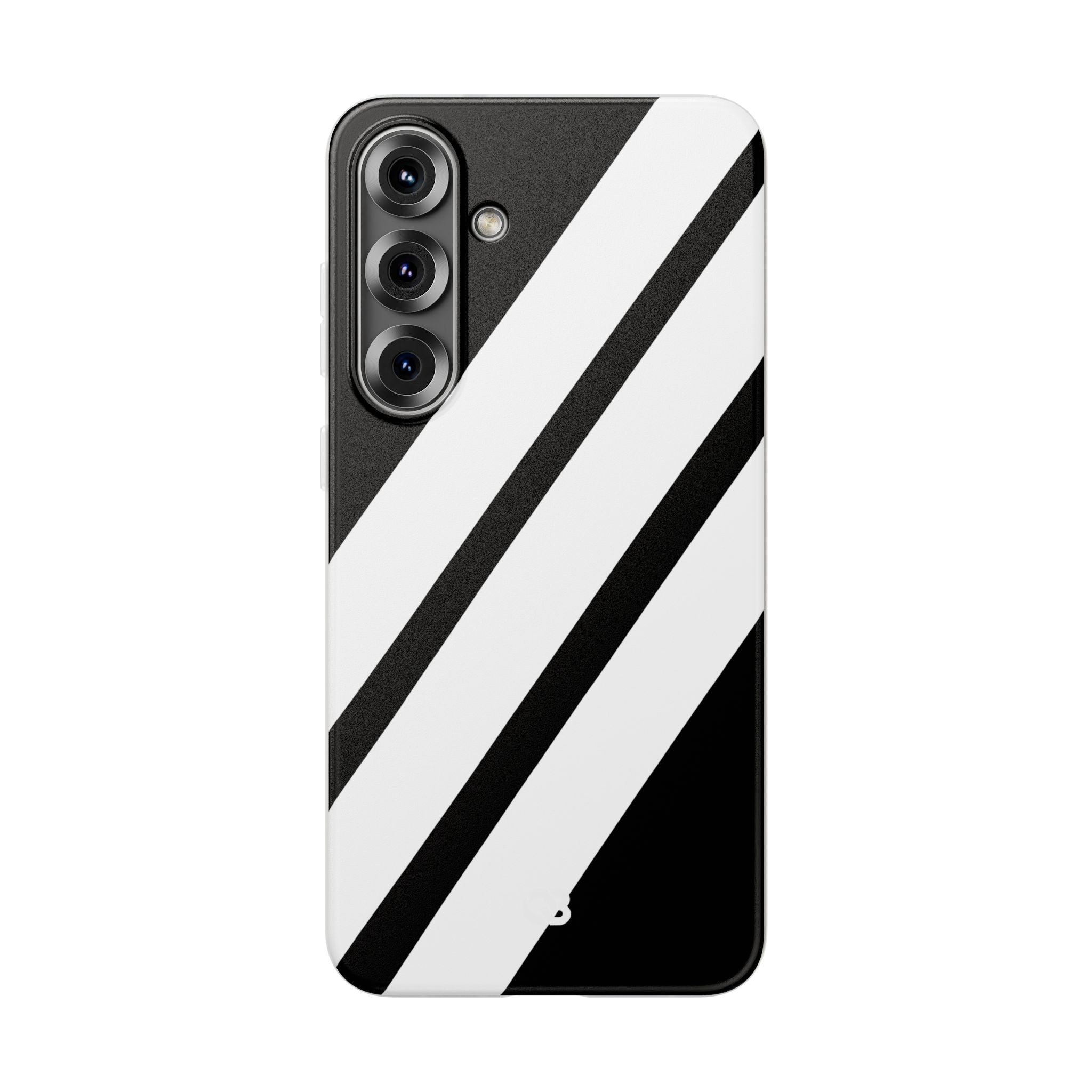 Obsidian White Bars · Soft Phone Case for Samsung