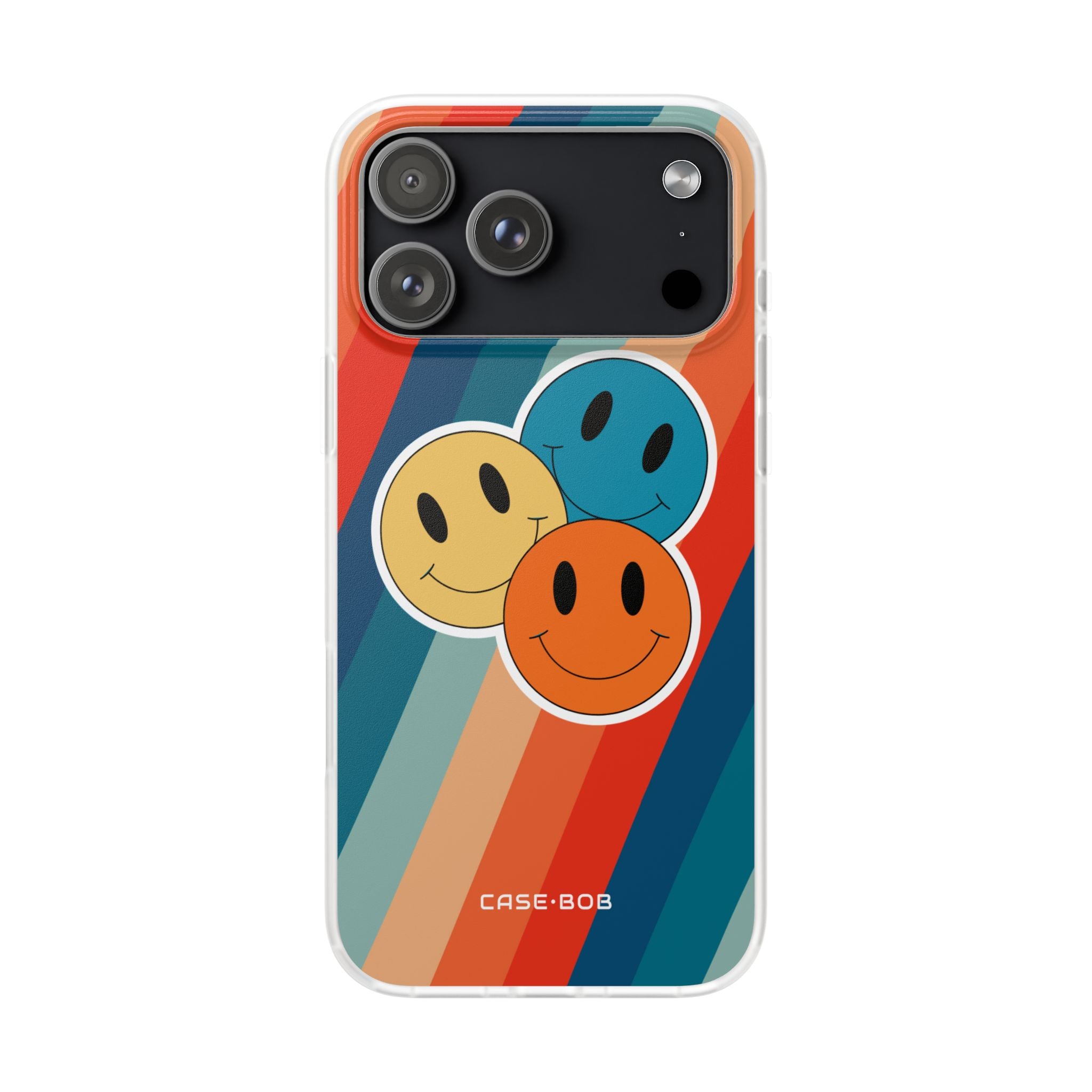 Triple Smile Breeze iPhone 17 Pro Max Case - Soft - CASE•BOB