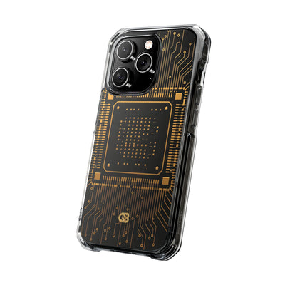 Gold Impact MagSafe Phone Case for iPhone - Cyber Gold Processor