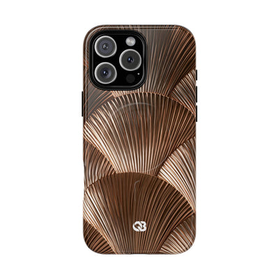 Rose Gilded Fan · Tough 2.0 Magnetic Phone Case for iPhone · Gold
