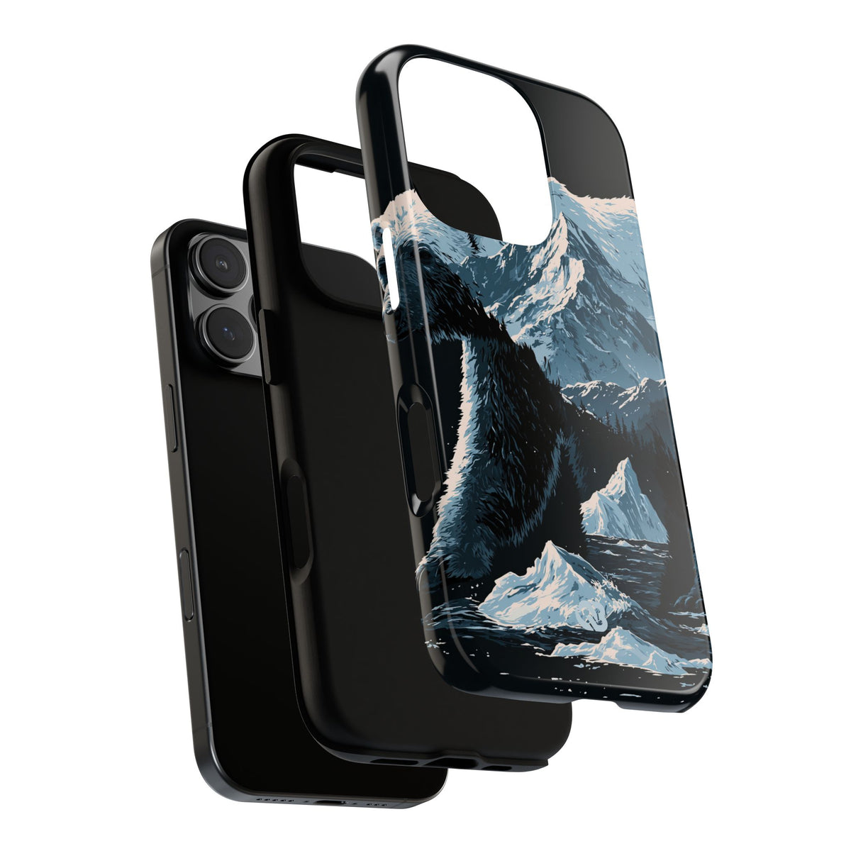 Nordic Arctic Bear · Tough Phone Case for iPhone · Black