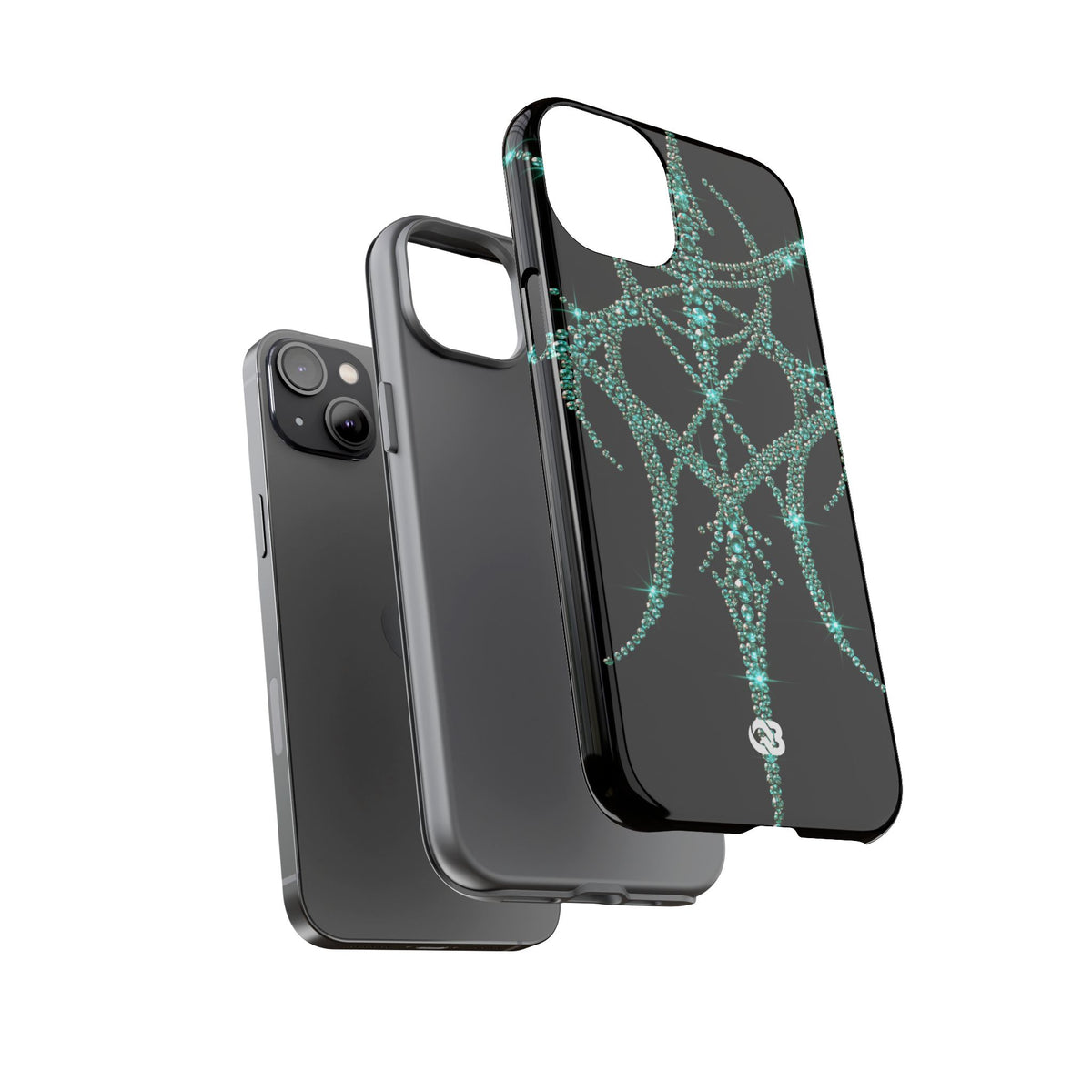 Teal Cyber Sigil · Tough Phone Case for iPhone · Teal