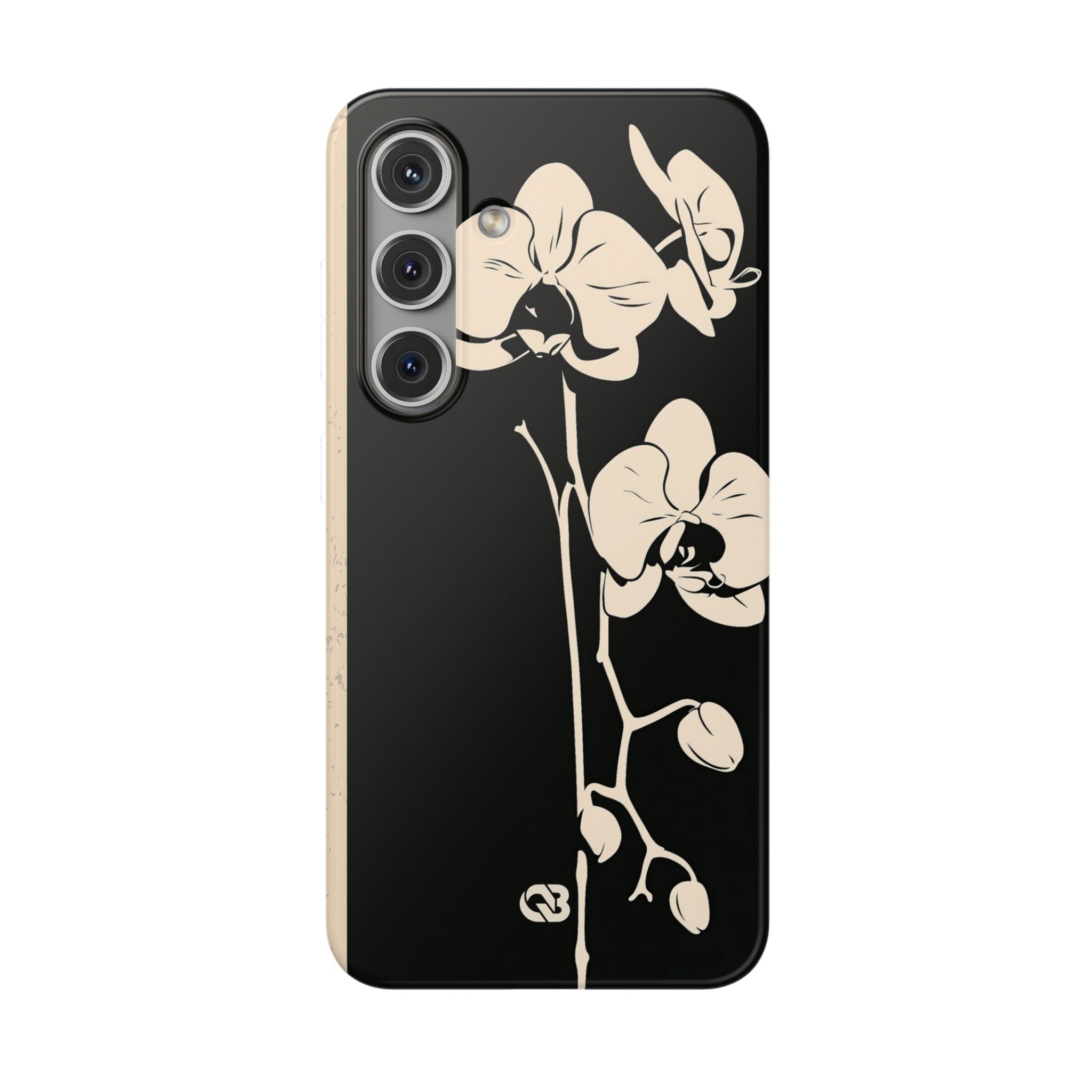Black Lite Phone Case for Samsung - Obsidian Bone Orchid