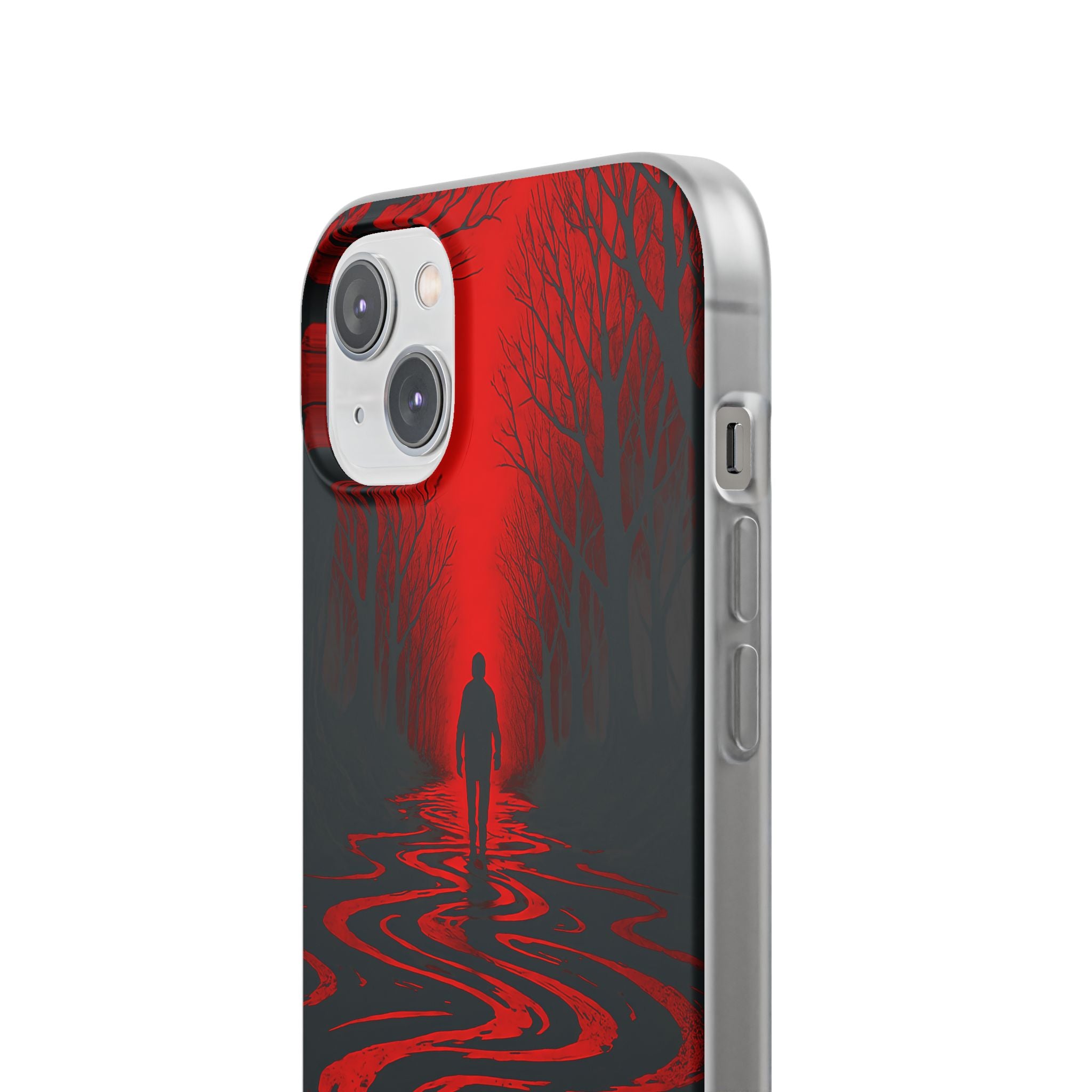 Crimson Shadow Path · Soft Phone Case for iPhone