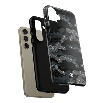 Glitter Shadow Camo · Tough Phone Case for Samsung · Black