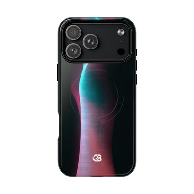 Neon Pixel Flow · Tough 2.0 Magnetic Phone Case for iPhone · Black