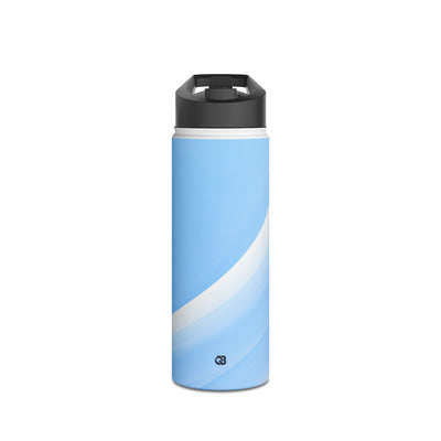 Glacial Contour Flow · Insulated Water Bottle · Blue