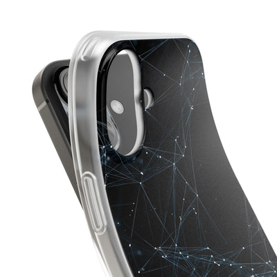 Black Lite Phone Case for iPhone - Arctic Neural Mesh