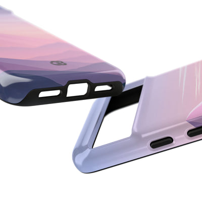 Alpine Twilight · Tough Phone Case for Pixel ·  Pink