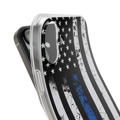 Blue Stripe Flag iPhone 16 Plus Case - Soft