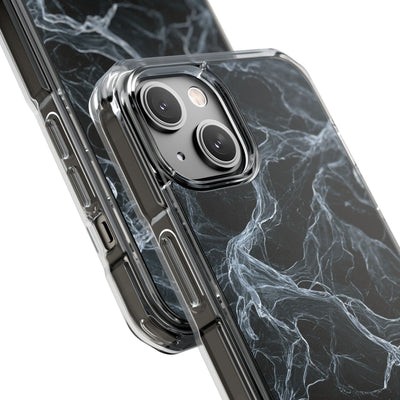 Arctic Gossamer · Clear Impact Magnetic Phone Case for iPhone · Black