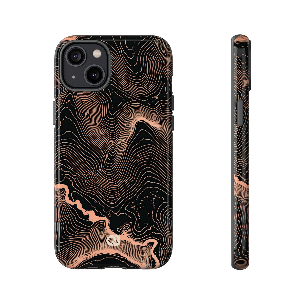 Mesa Elevation Contour · Tough Phone Case for iPhone · Black