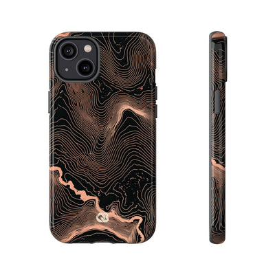 Mesa Elevation Contour · Tough Phone Case for iPhone · Black