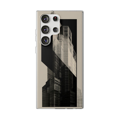 Beige Lite Phone Case for Samsung - Monolith Urban Grid