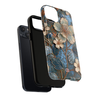 Gilded Blossom Reverie · Tough 2.0 Magnetic Phone Case for iPhone · Teal