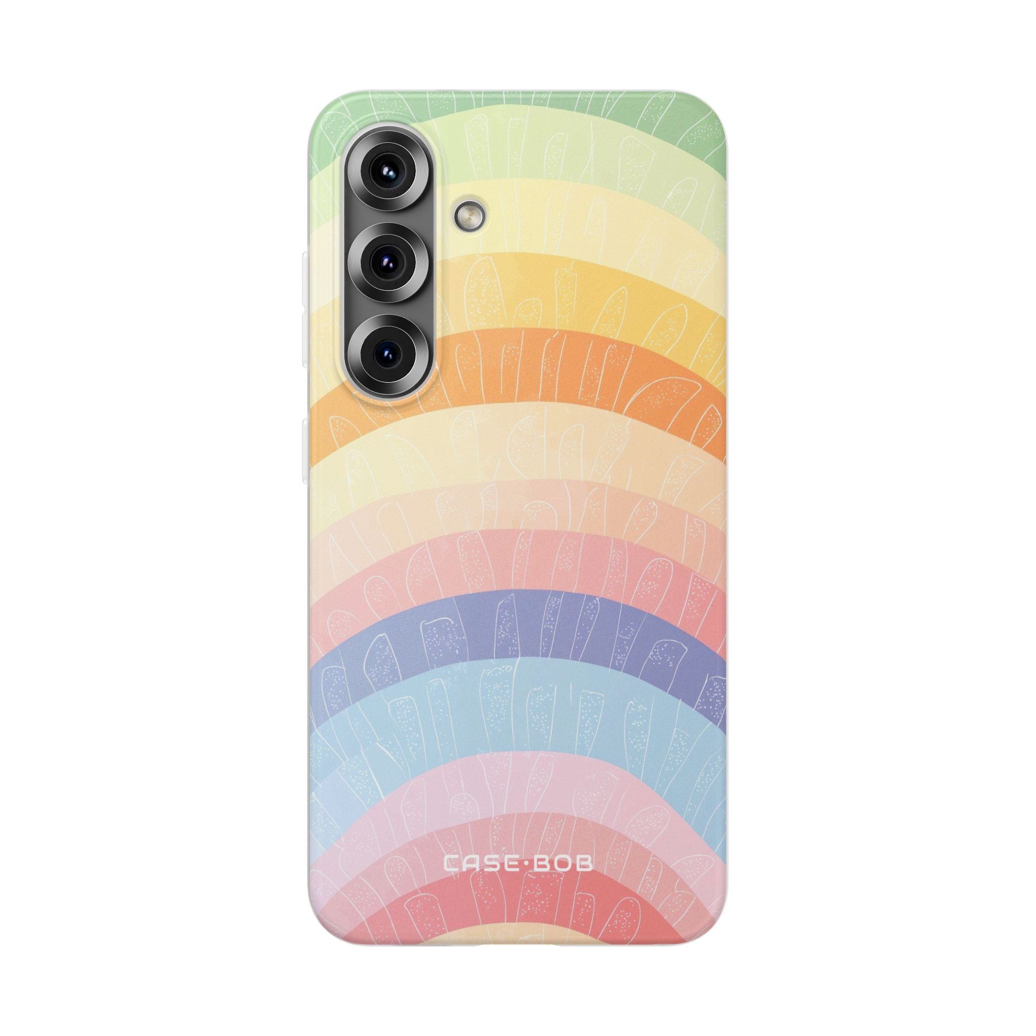 Pastell Regenbogen Bänder Samsung S25 Case - Soft