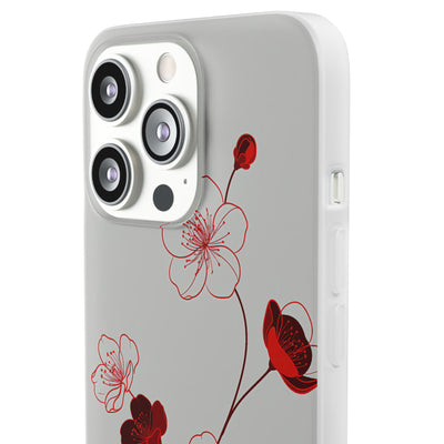 Crimson Sakura Blossom · Lite Phone Case for iPhone ·  Red