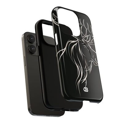 Nordic Moose Contour · Tough 2.0 Magnetic Phone Case for iPhone · Black