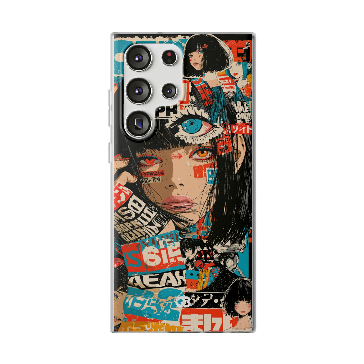 Shibuya Street Collage · Lite Phone Case for Samsung · Red