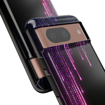 Binary Cascade · Tough Phone Case for Pixel ·  Black
