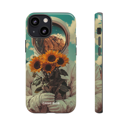 Sonnenblumen-Astronaut iPhone 13 Mini Case - Tough