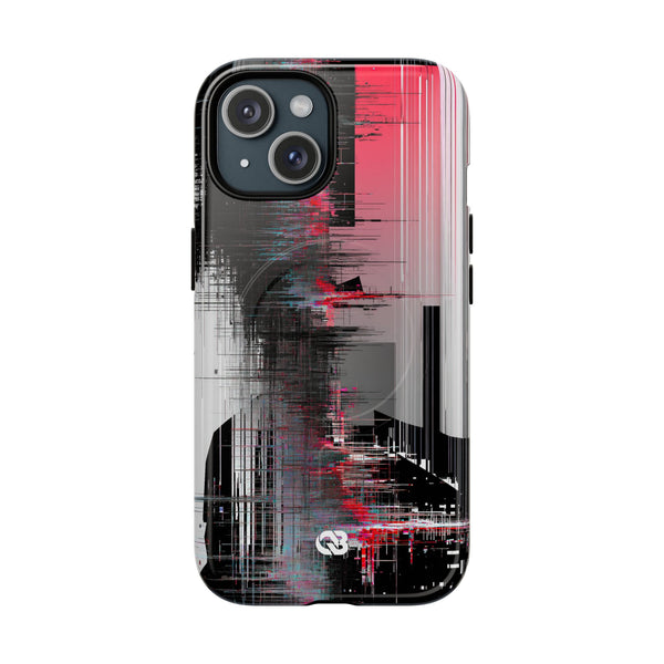 Orbital Static · Tough 2.0 Magnetic Phone Case for iPhone · Black